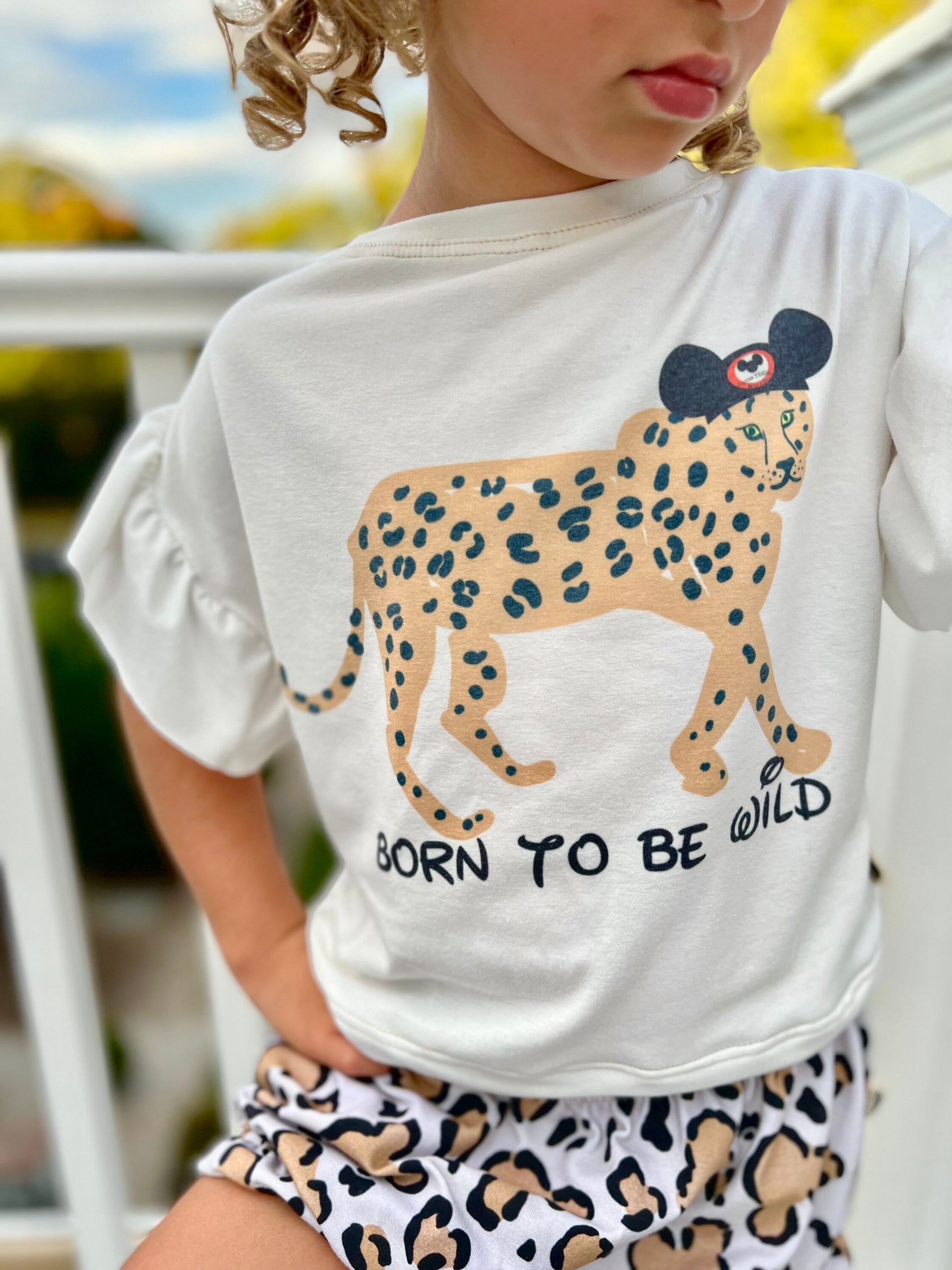 Girls Animal Kingdom Set,Girls Disney Set Shorts Tee,Disney Vacation Tee kids & baby Born to Be Wild Cheetah Tee, Girls Disney Outfit