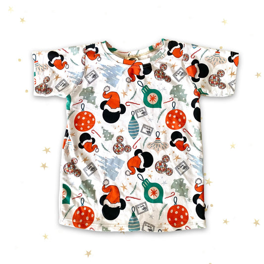 Christmas Mickey T-shirt, Disney World Christmas Tee, Disney Vacation Tee for Kids, Disney Trip T-shirt, Mickey tee, Kids Christmas Disney