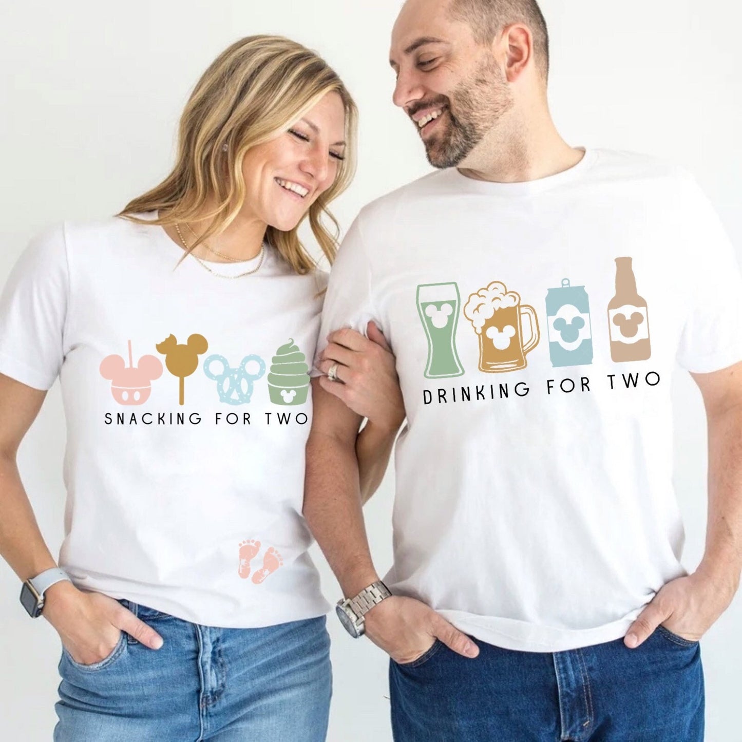 Drinking for Two Disney Tee, DadBaby Announcement Tee Disney, Disney Dad to be Tee, Disney Baby Announcement Tee, Dad to be Disney Tee
