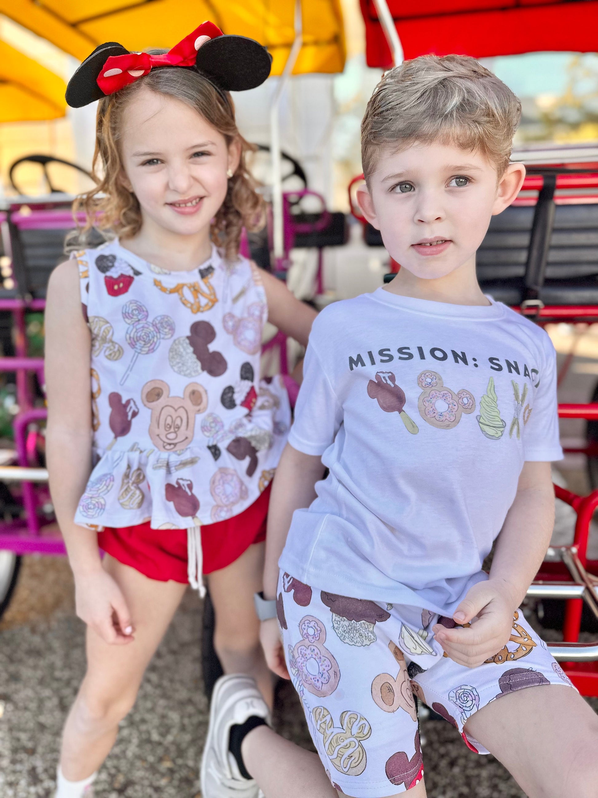 Girls Disney Snacks Tank, Theme Park Snack Tee, Disney Vacation Tee for Kids, Disney Trip T-shirt, Mickey tee, Disney Snacks Tank Top Shirt