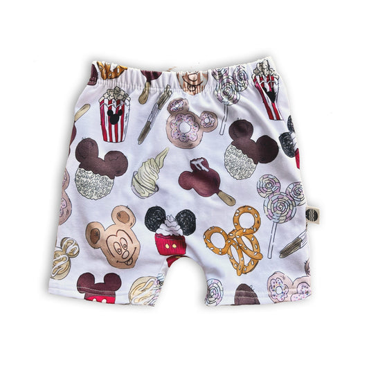Kids Disney Snacks Crew Shorts, Kids, Baby & Kids Disney Shorts, Mickey Shorts, Boys Disney Shorts, Kids Magic Kingdom Shorts Outfit