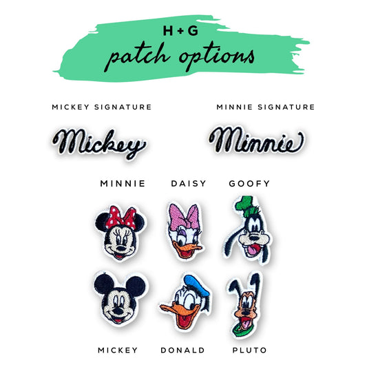 Disney Fanny Pack with Mickey Minnie Character Patch, Disney Belt Bag, Crossbody Park Bag, Travel Bag, Chenille Patches, Fab Five Fanny Pack