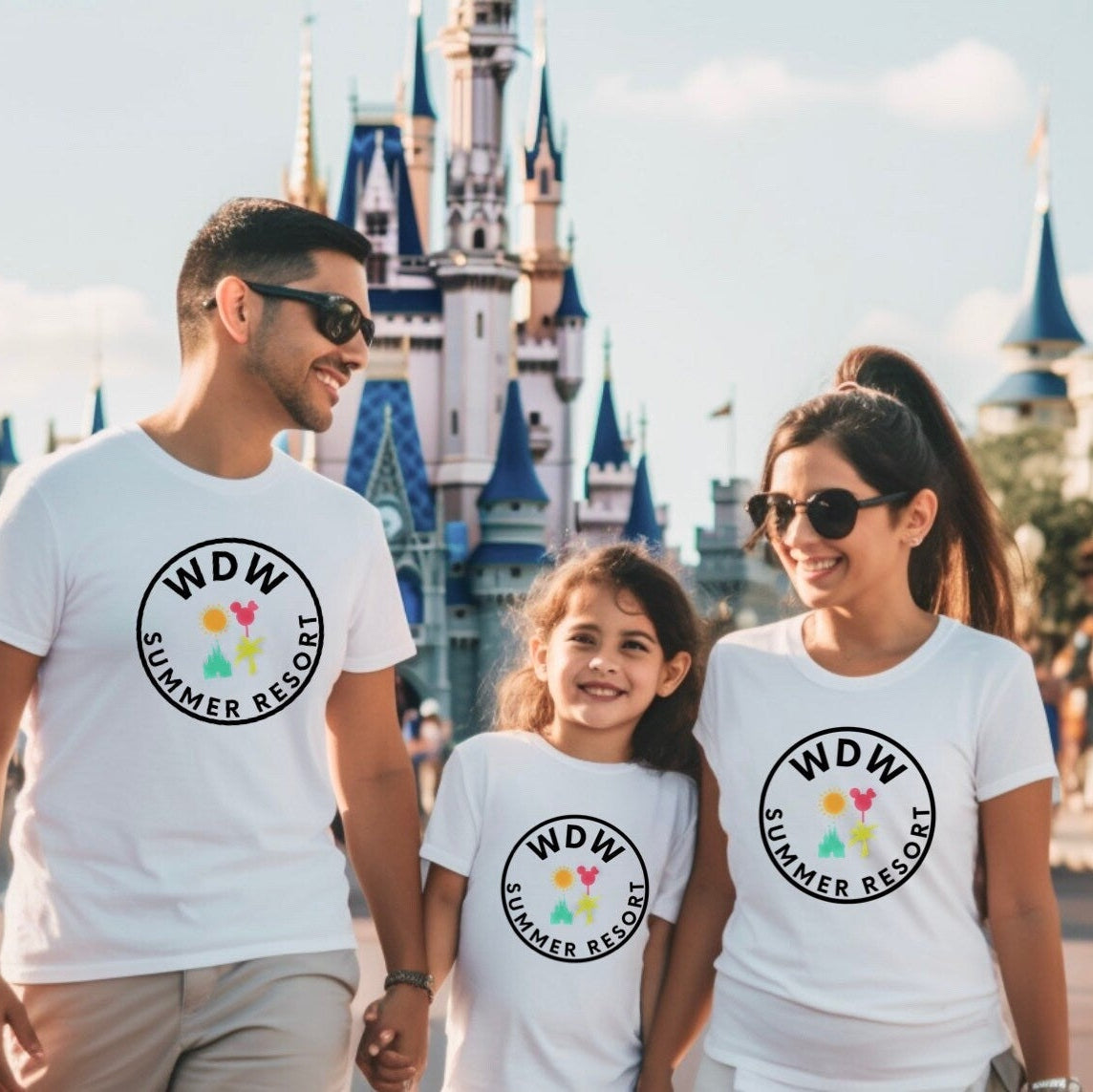 Custom Disney Family Tee, WDW Resort Mickey Tee, Magic Kingdom Family Tees, Custom Adult Disney, Disney Retro Neon Tee, Family Trip Tee