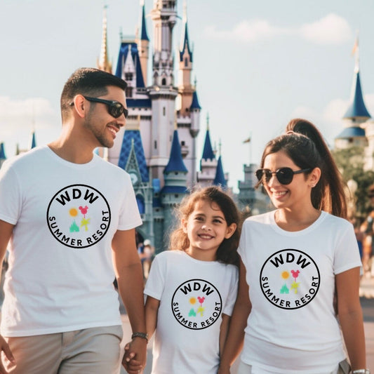 Custom Disney Family Tee, WDW Resort Mickey Tee, Magic Kingdom Family Tees, Custom Adult Disney, Disney Retro Neon Tee, Family Trip Tee