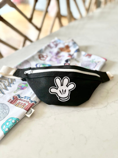 Kids Disney Fanny Pack, Kids Mickey Belt Bag, Disney Belt Bag, Crossbody Park Bag, Kids Travel Bag, Fourth of July Fanny pack