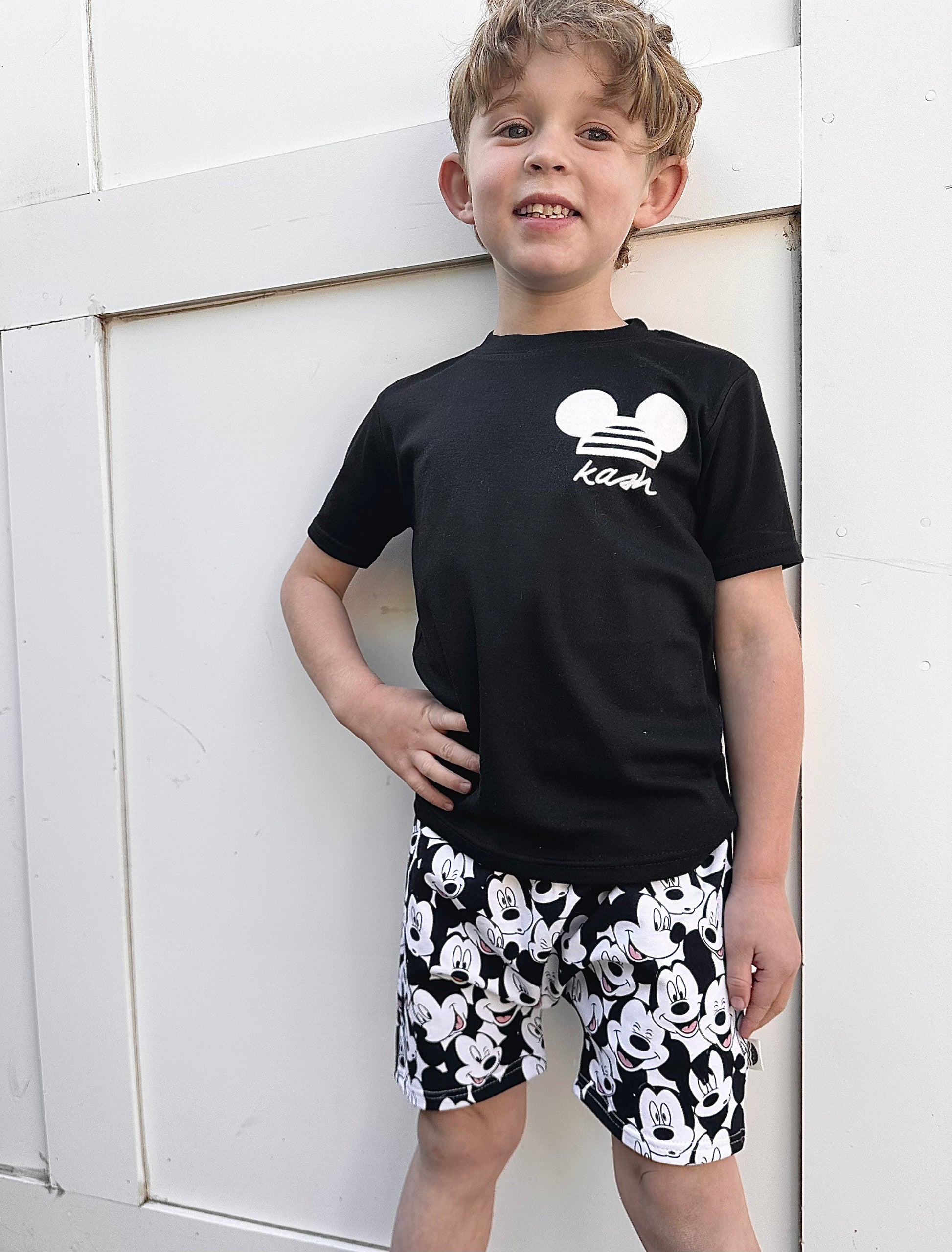 Custom Mickey Name Tee , Disney Set, Disney Vacation Tee for kids, toddler & baby Disney Outfit, Kids Mickey t-shirt, Boys Disney Set Outfit