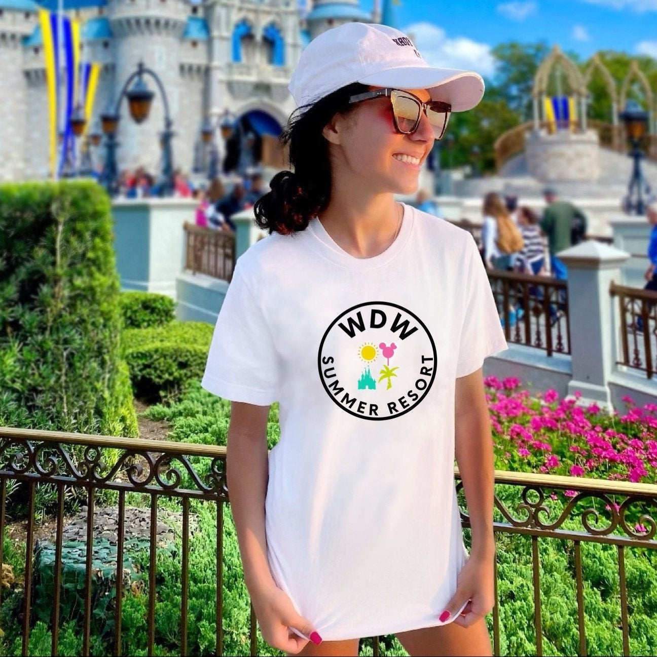 Custom Disney Family Tee, WDW Resort Mickey Tee, Magic Kingdom Family Tees, Custom Adult Disney, Disney Retro Neon Tee, Family Trip Tee