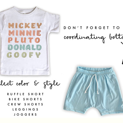 Disney Character Tee, Disney t-shirt, Disney Vacation Tee kids & baby Disney Outfit, Girls Disney Outfit, Kids Mickey t-shirt, Minnie Mickey