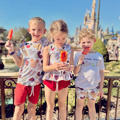 Kids Disney Snack T-shirt, Theme Park Snack Tee, Disney Vacation Tee for Kids, Disney Trip T-shirt, Mickey tee, Disney Character Shirt