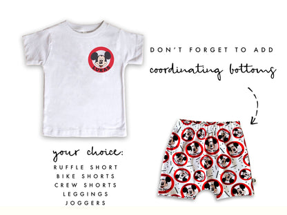 Custom Mickey Mouse Club Name Tee , Disney Set, Disney Vacation Tee kids & baby Disney Outfit, Kids Mickey t-shirt, Boys Disney Set Outfit