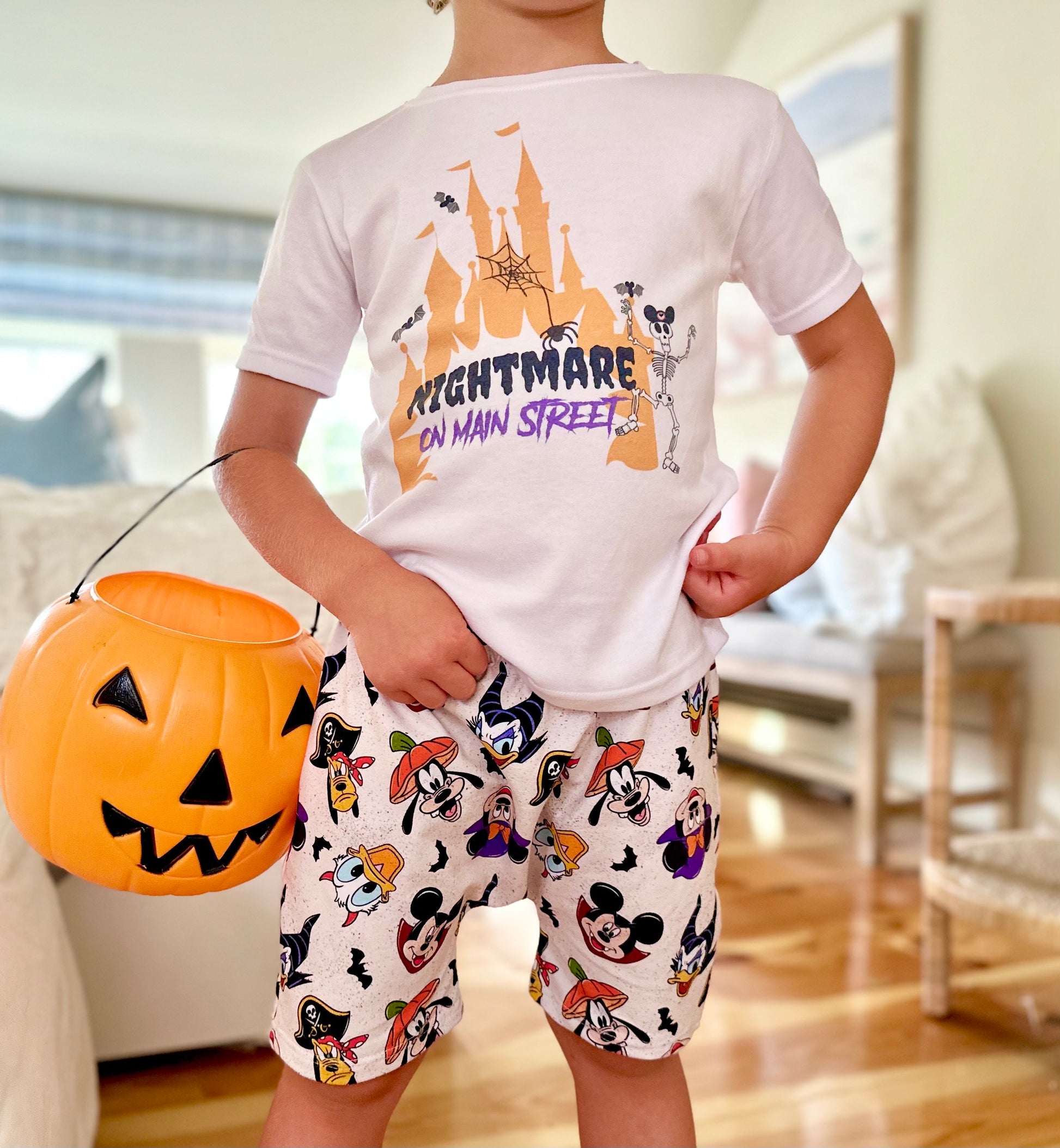 Adult Nightmare on Mainstreet Tee, Halloween Dianey tee, Spooky Disney Tee, Adult Disney Tee , Vacation Family Trip Tees