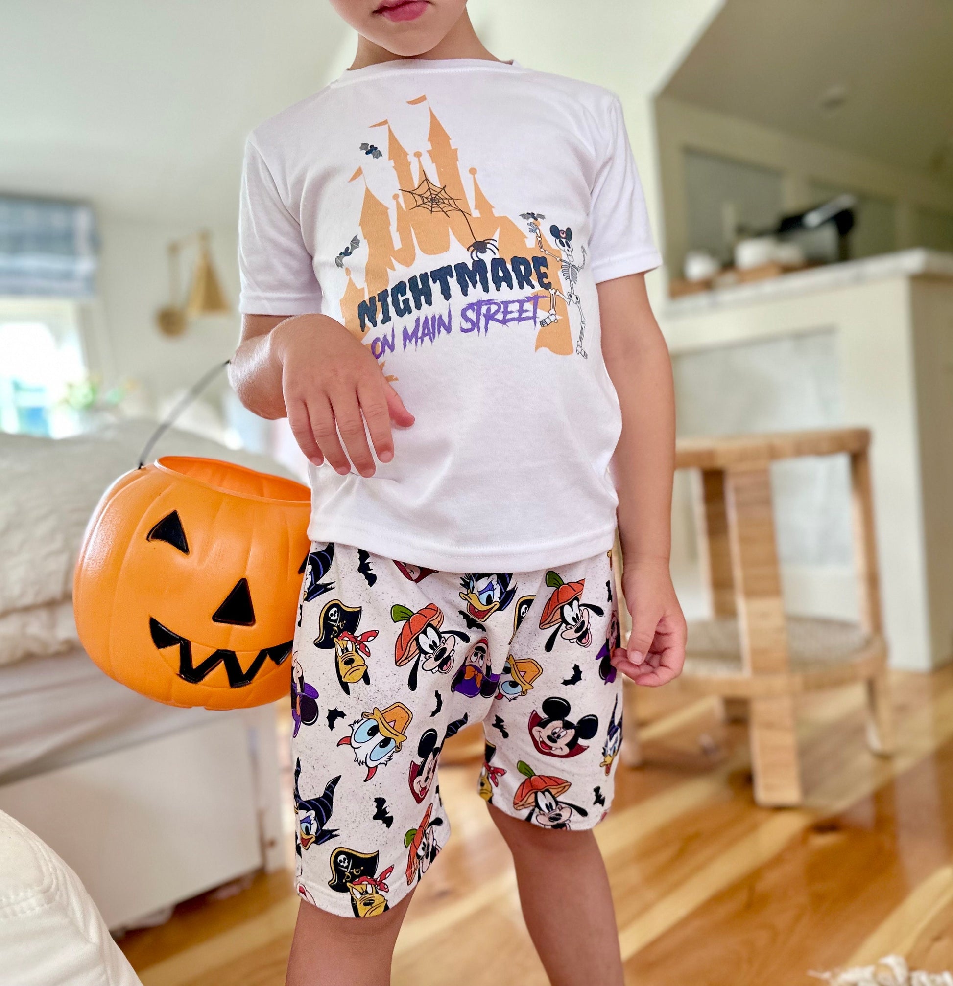 Adult Nightmare on Mainstreet Tee, Halloween Dianey tee, Spooky Disney Tee, Adult Disney Tee , Vacation Family Trip Tees