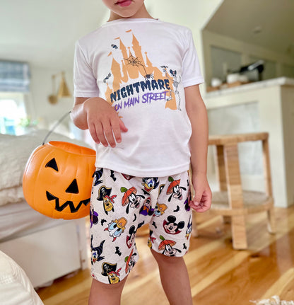 Adult Nightmare on Mainstreet Tee, Halloween Dianey tee, Spooky Disney Tee, Adult Disney Tee , Vacation Family Trip Tees
