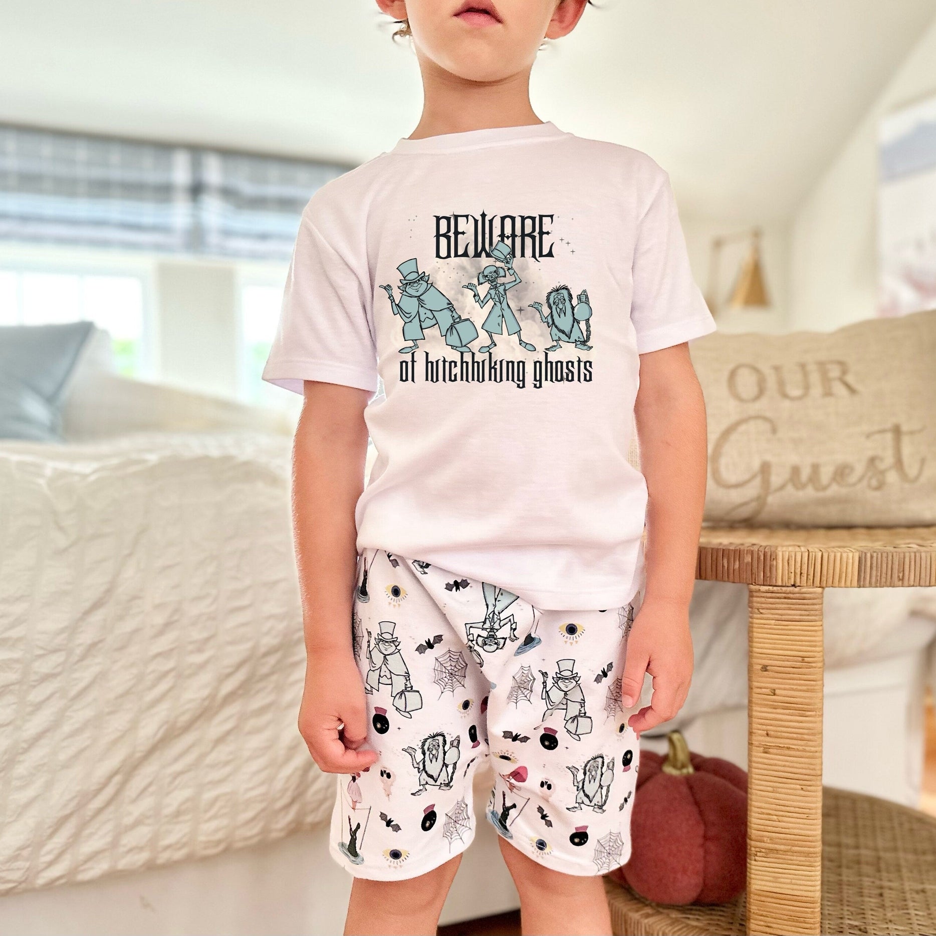 Kids Haunted Mansion Hitchhiking Ghosts Set, Not So Scary Outfit, Disney Vacation Outfit Kids, Kids Disney Outfit, Magic Kingdom Outfit