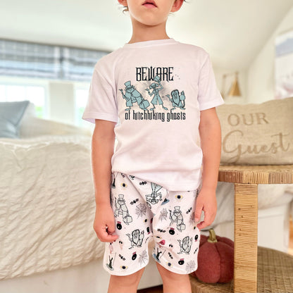 Kids Haunted Mansion Hitchhiking Ghosts Set, Not So Scary Outfit, Disney Vacation Outfit Kids, Kids Disney Outfit, Magic Kingdom Outfit