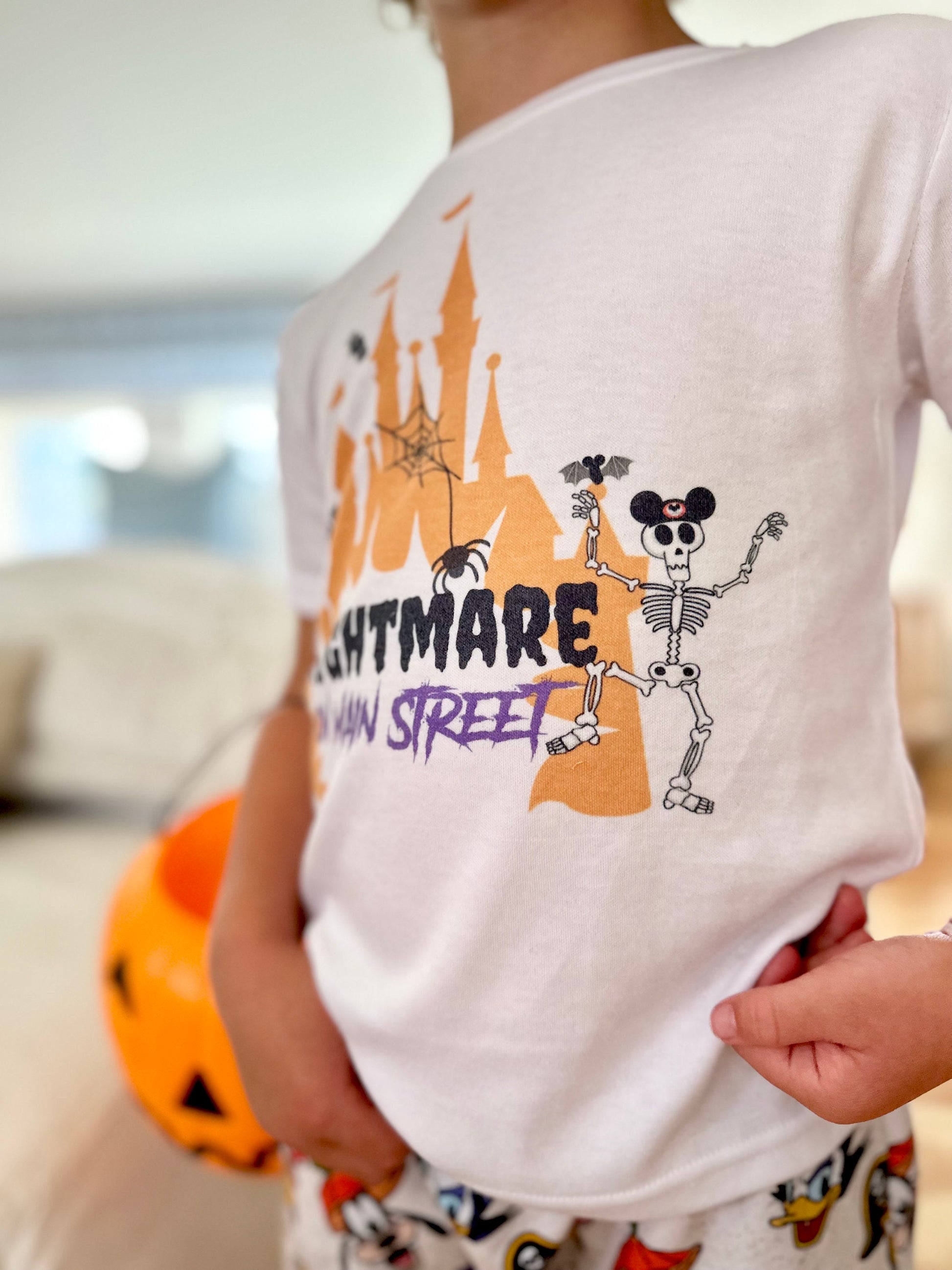 Adult Nightmare on Mainstreet Tee, Halloween Dianey tee, Spooky Disney Tee, Adult Disney Tee , Vacation Family Trip Tees