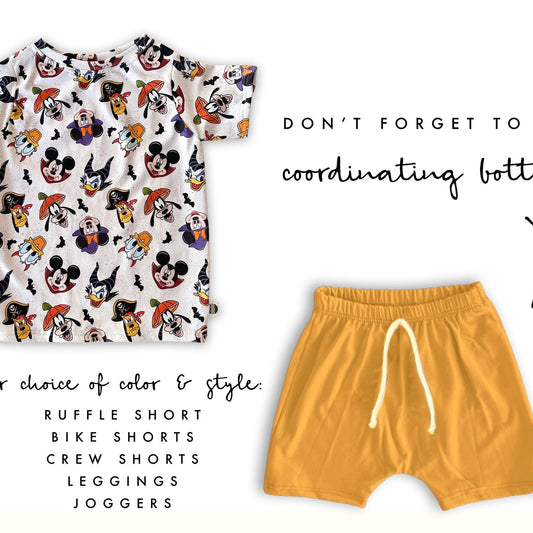 Kids Halloween Disney T-shirt Shorts Set, Not So Scary Mickey T-shirt, Kids Disney Halloween Shorts, Disney Vacation Tee for kids & baby