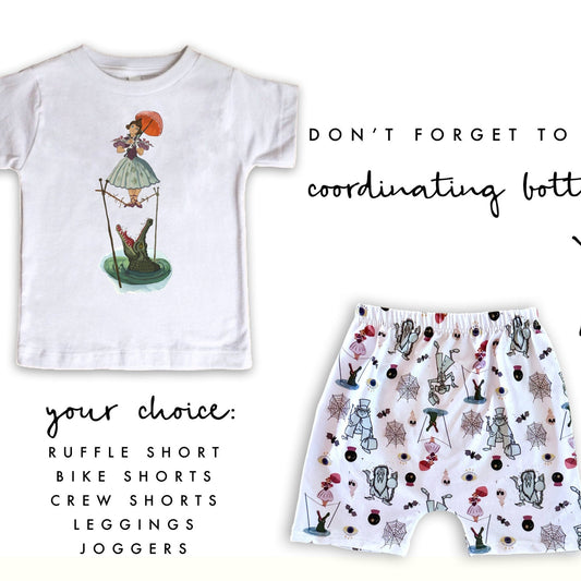 Kids Haunted Mansion Stretching Lady Tee Set, Not So Scary Outfit, Disney Vacation Outfit Kids, Kids Disney Outfit, Magic Kingdom Outfit