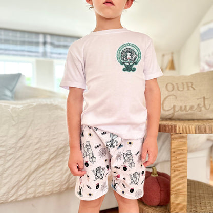 Kids Halloween Haunted Mansion Crew Shorts, Kids, Baby & Kids Disney Shorts, Mickey Shorts, Boys Disney Shorts, Kids Halloween Mickey Shorts