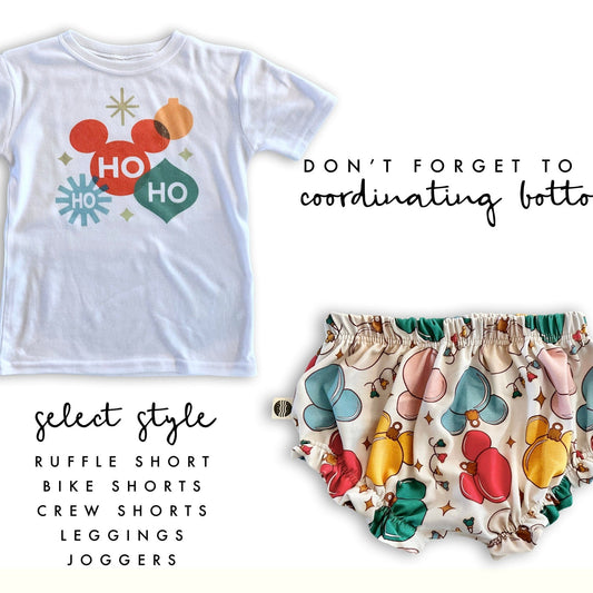Disney Girls Christmas Set, Very Merry Christmas Outfit,Mickey Christmas Set,Disney Vacation Outfit, Kids Disney Outfit,Magic Kingdom Outfit