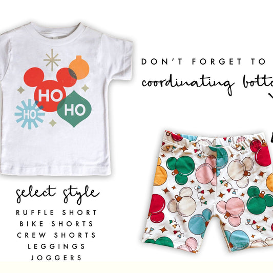 Disney Girls Christmas Set, Very Merry Christmas Outfit,Mickey Christmas Set,Disney Vacation Outfit, Kids Disney Outfit,Magic Kingdom Outfit