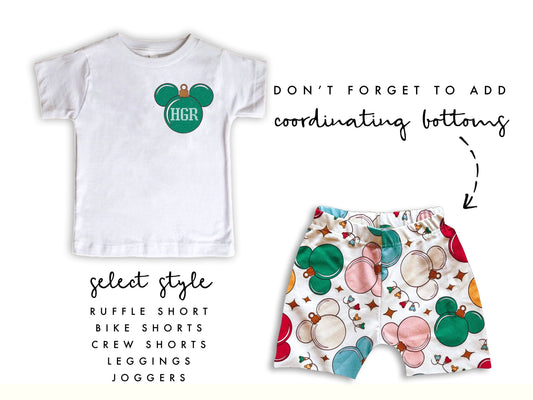 Kids Custom Mickey Christmas Set, Very Merry Christmas Outfit, Mickey Christmas Set,Disney Vacation Outfit,Magic Kingdom Outfit