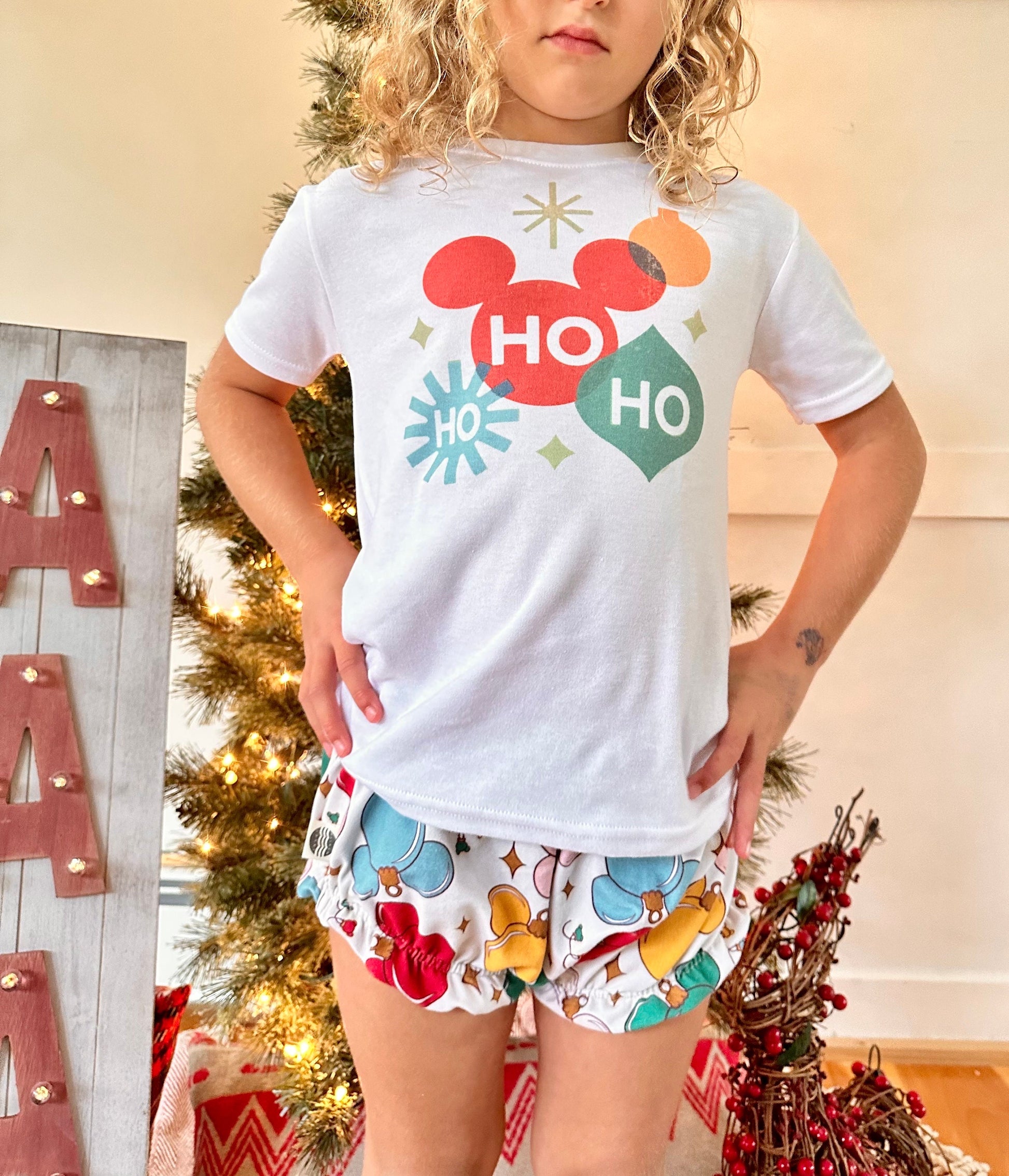 Disney Girls Christmas Set, Very Merry Christmas Outfit,Mickey Christmas Set,Disney Vacation Outfit, Kids Disney Outfit,Magic Kingdom Outfit