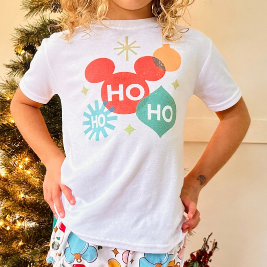 Kids Fab Mouse Christmas Ornament Graphic Tee & Optional Bottoms