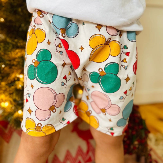Kids Christmas Disney Crew Shorts, Kids, Baby & Kids Disney Shorts, Mickey Shorts, Boys Disney Shorts, Kids Christmas Mickey Shorts