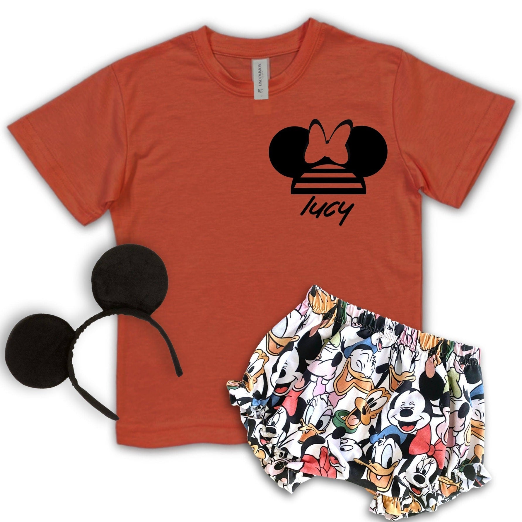 Custom Minnie Name T-shirt ,Girls Disney Set Shorts Tee,Disney Vacation Tee kids & baby Disney Outfit,Kids Mickey tshirt,Girls Disney Outfit