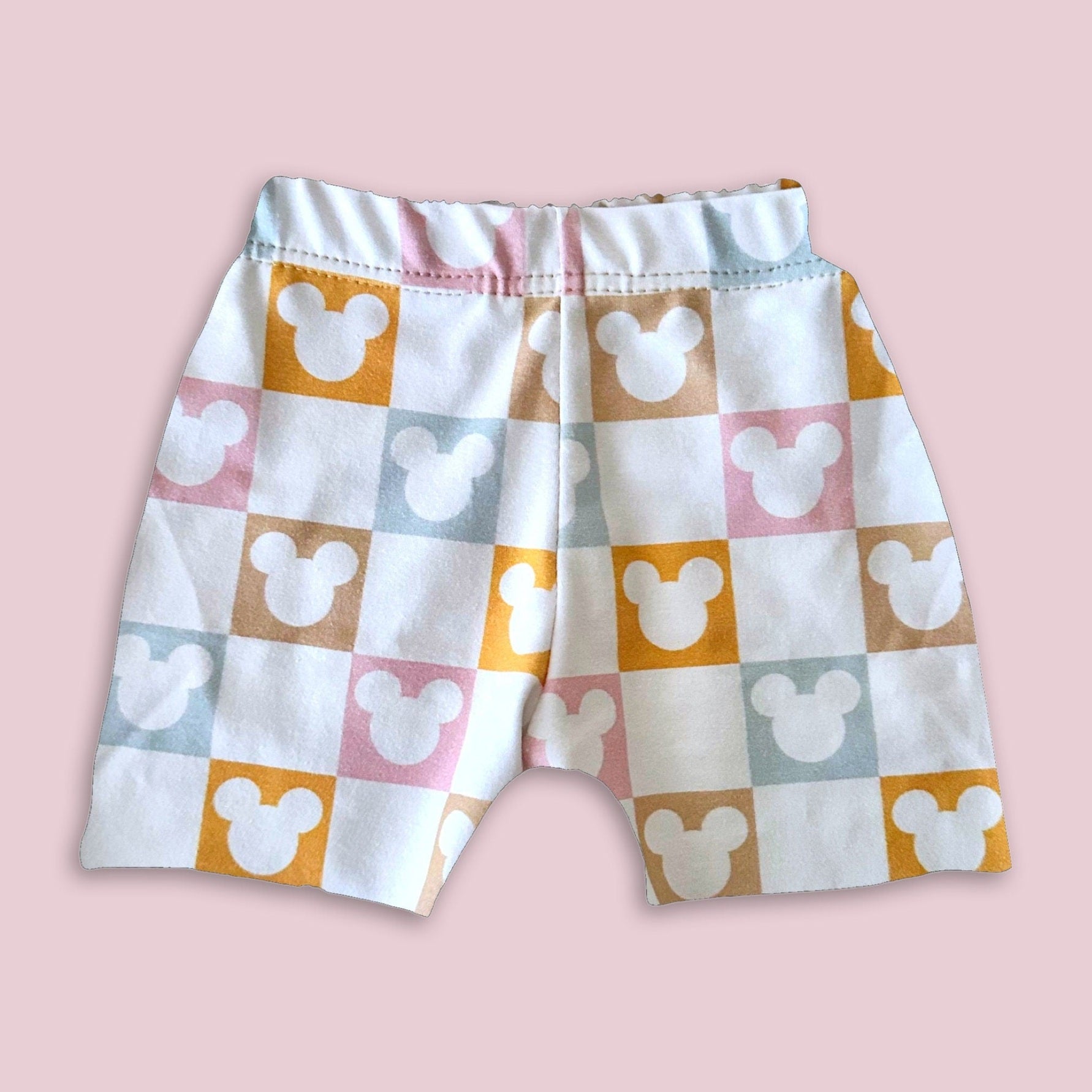 Mickey Pastel Checkered Crew Shorts for Kids, Baby & Toddler, Kids , Disney shorts, Mickey Shorts, Boys Mickey Shorts, Relaxed Fit