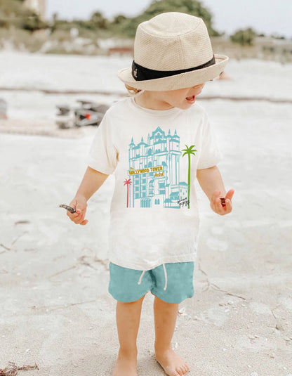 Tower of Terror Girls Ruffle Tee, Hollywood Studios Tee, Disney Vacation Tee kids Disney Outfit, Girls Disney Outfit, Girls Disney Tee