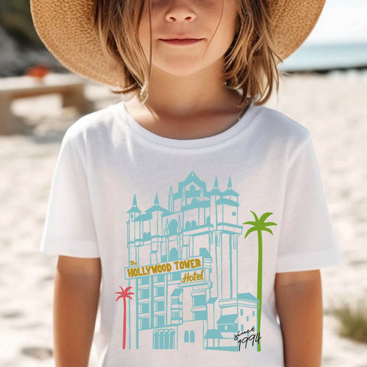 Kids Tower of Terror Tee, Disney World Tee, Disney Vacation Kids Set, Disney kids Outfit,Disney Trip Tee,Hollywood Studios Tee,WDW Kids Tees