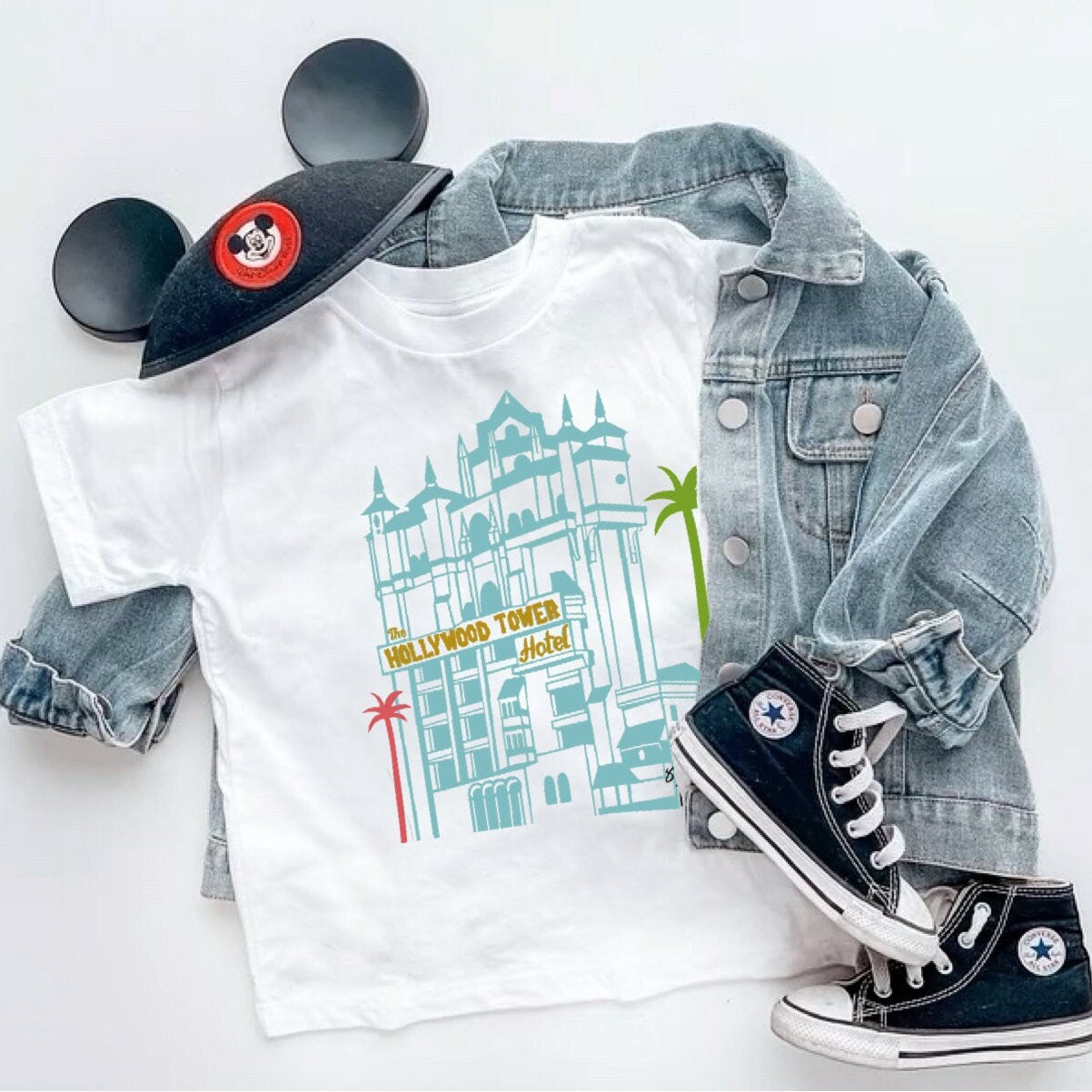 Tower of Terror Girls Ruffle Tee, Hollywood Studios Tee, Disney Vacation Tee kids Disney Outfit, Girls Disney Outfit, Girls Disney Tee