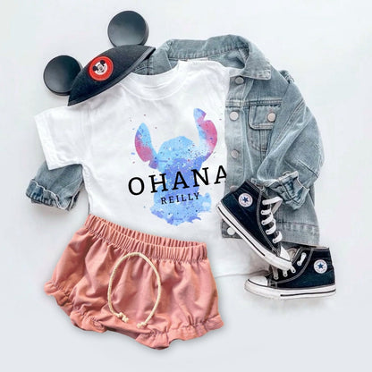 Stitch Ohana Disney Shirt, Family Custom Disney Shirts, Kids Adult Disney Tee, Adult Disney Tee, Disney Vacation Family Trip Tees, Ohana Tee
