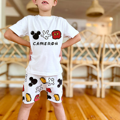 Custom Mickey Magic Shirt , Magic Kingdom Set, Disney Vacation Tee kids & baby Disney Outfit, Kids Mickey t-shirt, Boys Disney Set Outfit