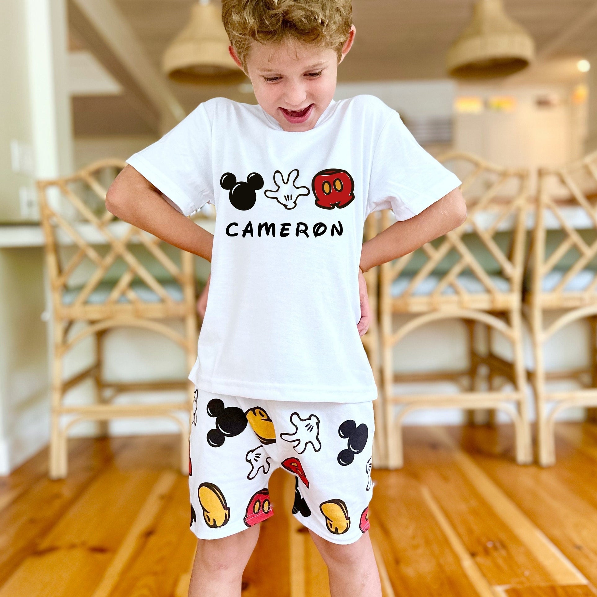 Custom Mickey Magic Shirt , Magic Kingdom Set, Disney Vacation Tee kids & baby Disney Outfit, Kids Mickey t-shirt, Boys Disney Set Outfit