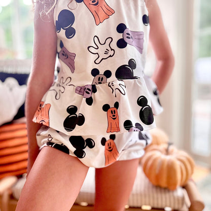Girls Halloween Disney Tank Set, Halloween Mickey Outfit, Disney Vacation Tee for Kids, Disney Trip T-shirt, Girls Disney Shirt