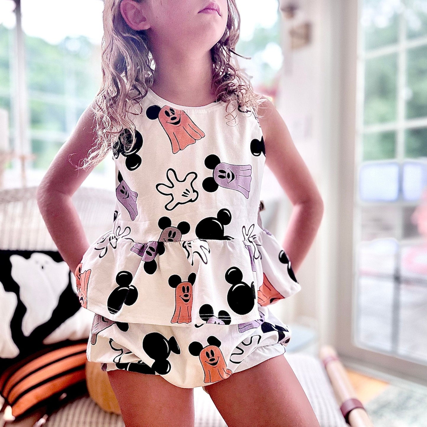 Girls Halloween Disney Tank Set, Halloween Mickey Outfit, Disney Vacation Tee for Kids, Disney Trip T-shirt, Girls Disney Shirt