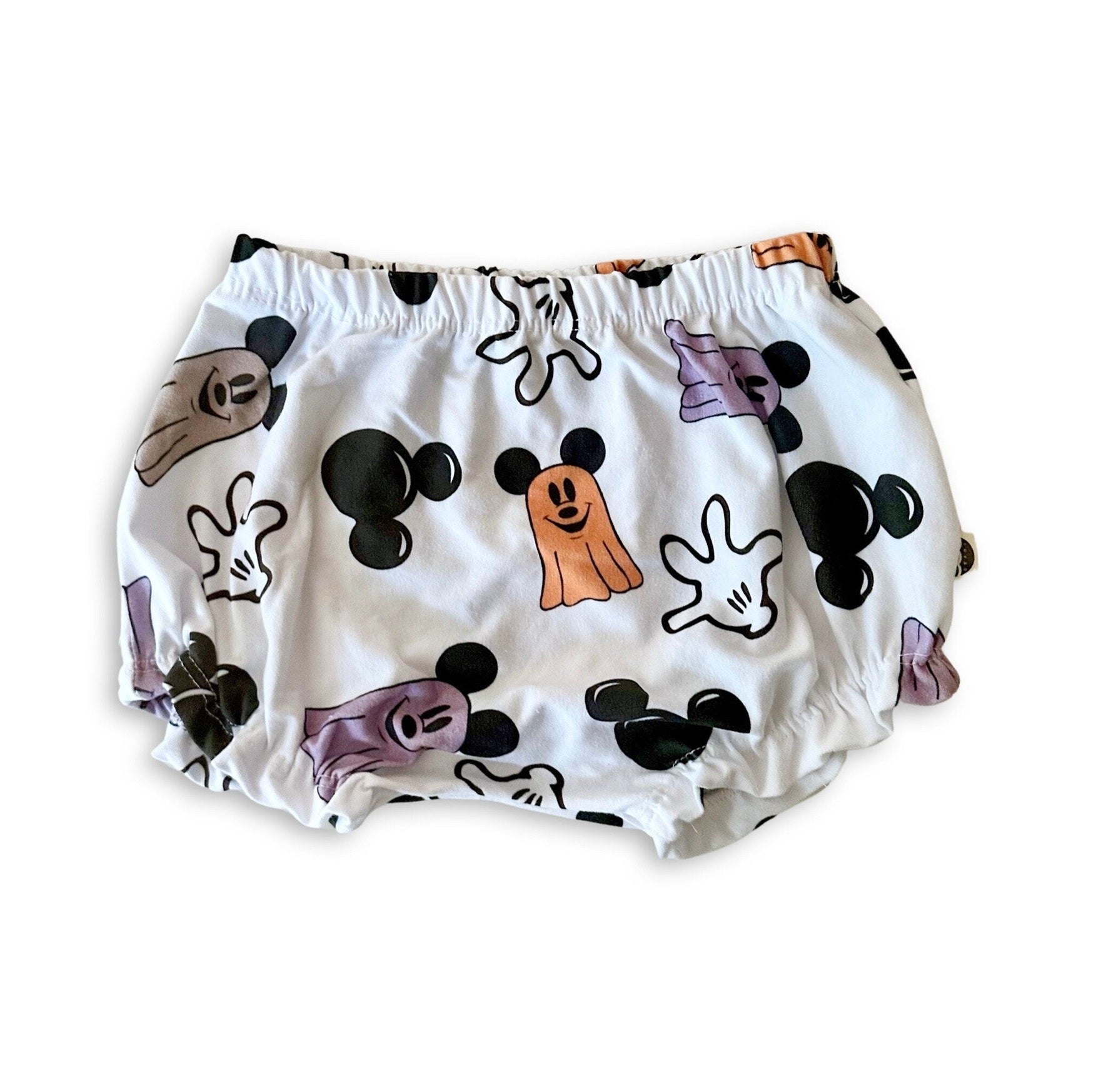 Girls Halloween Disney Ruffle Shorts / Mickey Ghost Short for Kids & Baby, Disney shorts, Magic Kingdom Outfit, Girls Disney Shorts
