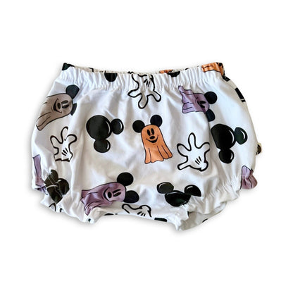 Girls Halloween Disney Ruffle Shorts / Mickey Ghost Short for Kids & Baby, Disney shorts, Magic Kingdom Outfit, Girls Disney Shorts
