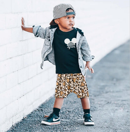 Custom Animal Kingdom Set, Disney Vacation Tee kids, baby Disney Outfit,Kids Mickey t-shirt, Boys Disney Set Outfit, cheetah mickey