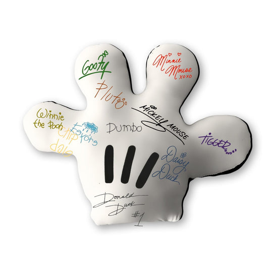 Autograph Keepsake Pillow Kit, Mouse Hand Pillow, Character Autograph Keepsake, Autograph Pillow, Character Signatures, Disney Autographs