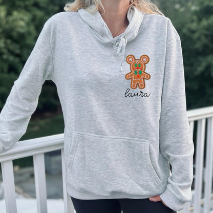 Family Disney Gingerbread Mickey Hoodie, Disney Christmas Hoodie, Mommy Me Disney Sweatshirt, Unisex family Disney sweatshirts