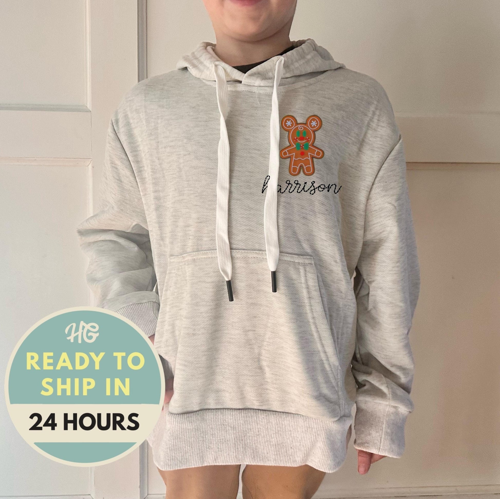 Family Disney Gingerbread Mickey Hoodie, Disney Christmas Hoodie, Mommy Me Disney Sweatshirt, Unisex family Disney sweatshirts