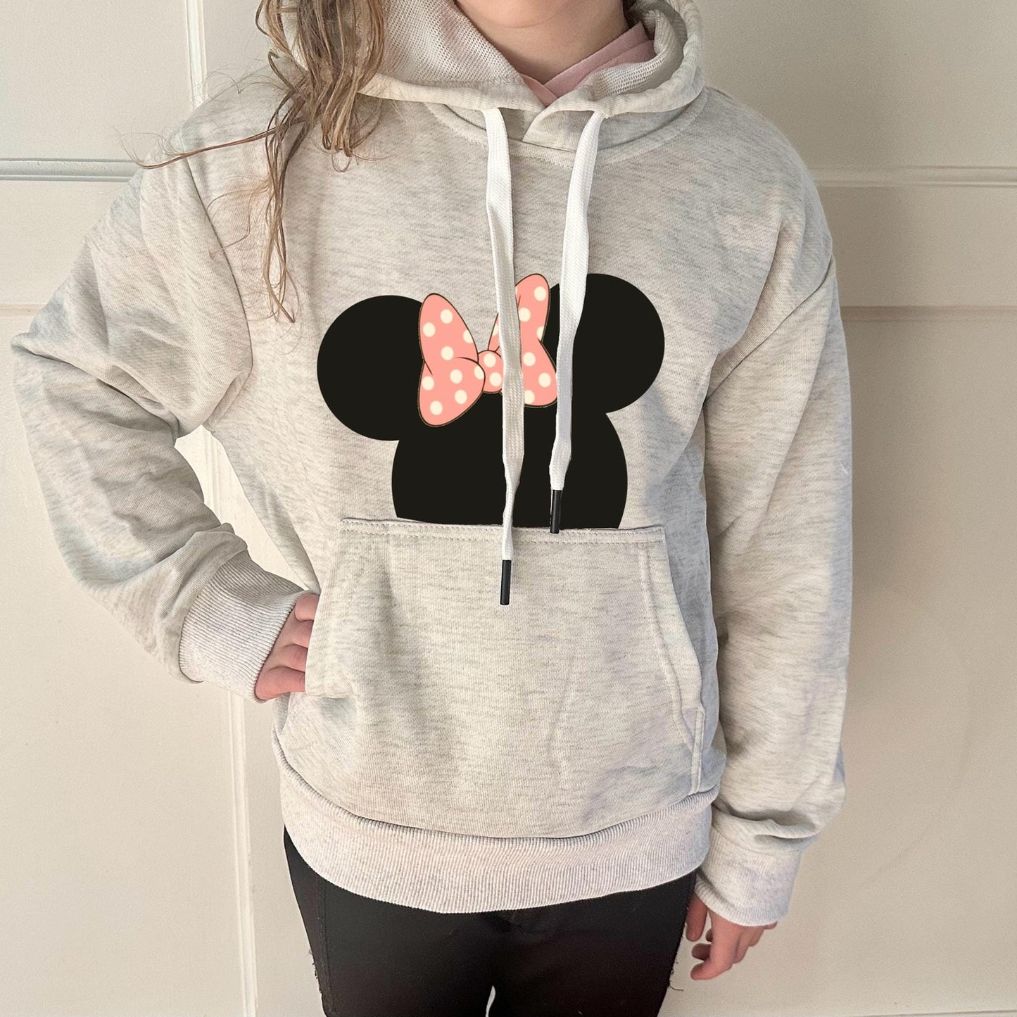Peeking Mickey Hoodie, Disney Mickey Minnie Hoodie, Mommy Me Disney Sweatshirt, Unisex family Disney sweatshirts