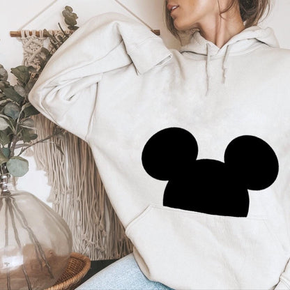 Peeking Mickey Hoodie, Disney Mickey Minnie Hoodie, Mommy Me Disney Sweatshirt, Unisex family Disney sweatshirts