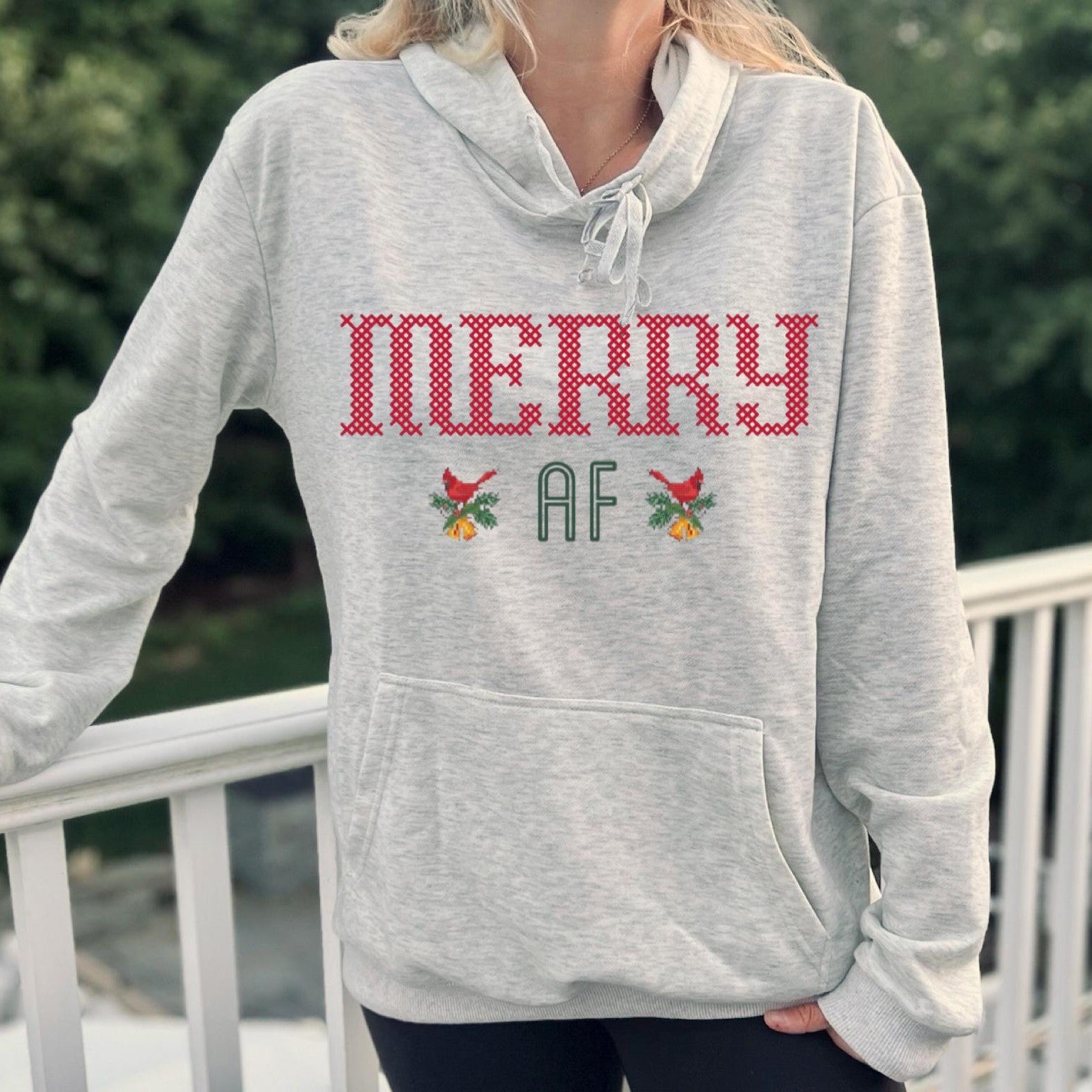 Merry AF Hoodie, Funny Christmas Hoodie, Merry Christmas Sweatshirt, Unisex Christmas sweatshirt hoodie