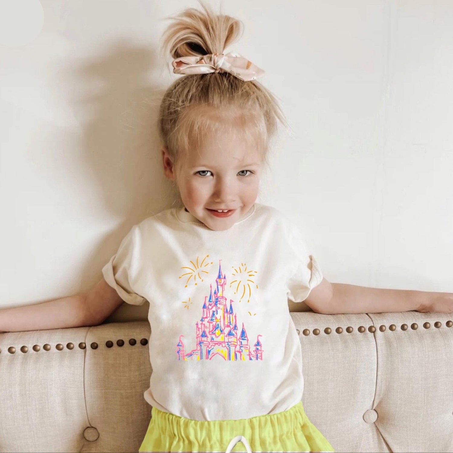 Sketch Castle Magic Kingdom Tee Set, Magic Kingdom Outfit , Disney Set, Kids Disney Vacation Outfit, Disneyworld Outfit, Girls Disney Outfit