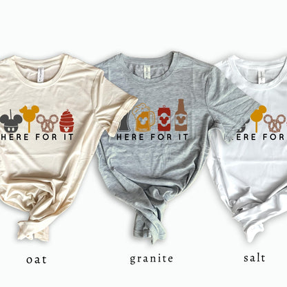 Disney Family Drinks Tee, Disney Drinks tee, Disney Snacks T Shirt, Adult Disney Tee, Adult Disney T, Disney Vacation T, Family Trip Tee